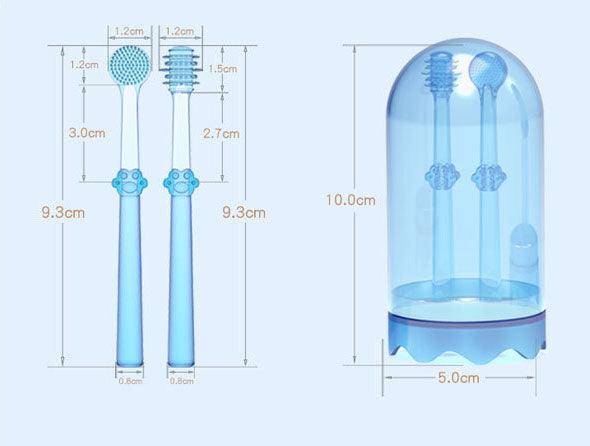 Baby Toothbrush Tongue Coating Baby Teeth Deciduous Teeth Silicone Newborn Early Brush