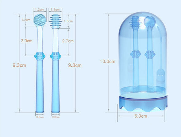 Baby Toothbrush Tongue Coating Baby Teeth Deciduous Teeth Silicone Newborn Early Brush