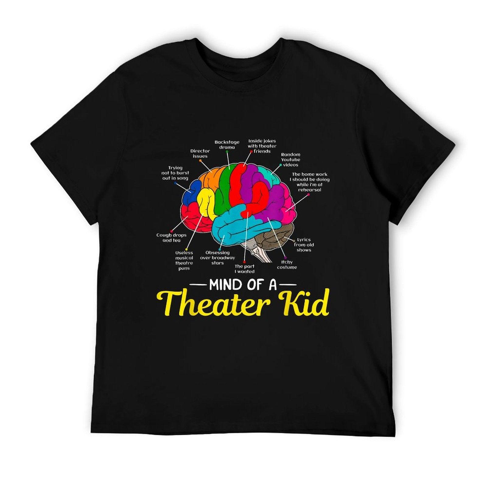 Mind Of A Theater Kid Brain Musical Theatre Gift For Nerd T-Shirt