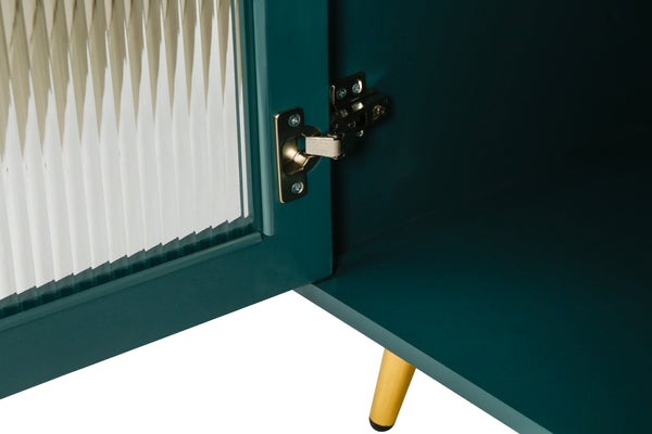 TV Stand for 65+ Inch TV, Wood TV Stand with Storage Cabinet & Adjustable Shelves, Media TV Console for Living Room Bedroom Vtng Furniture