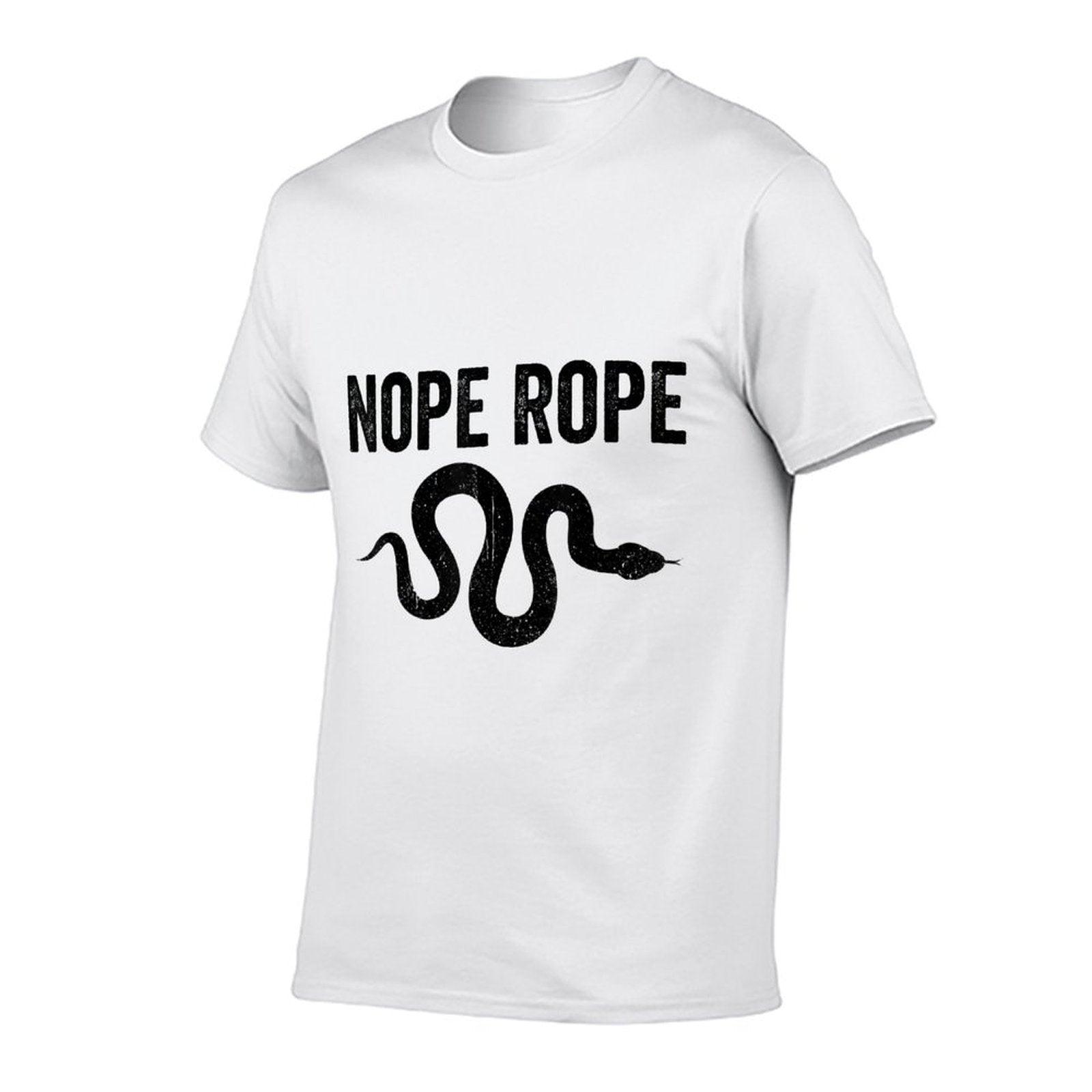 Funny Snake Nope Rope  Cotton T-Shirt