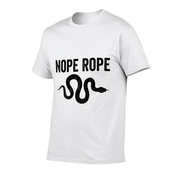 Funny Snake Nope Rope  Cotton T-Shirt