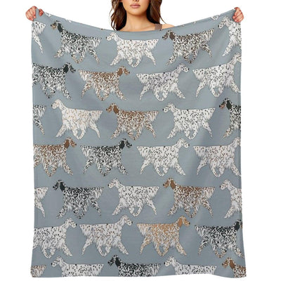 All The English Setters! Throw Blanket