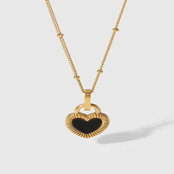 Contrast Heart Pendant Necklace - Gifts for You 'n Me