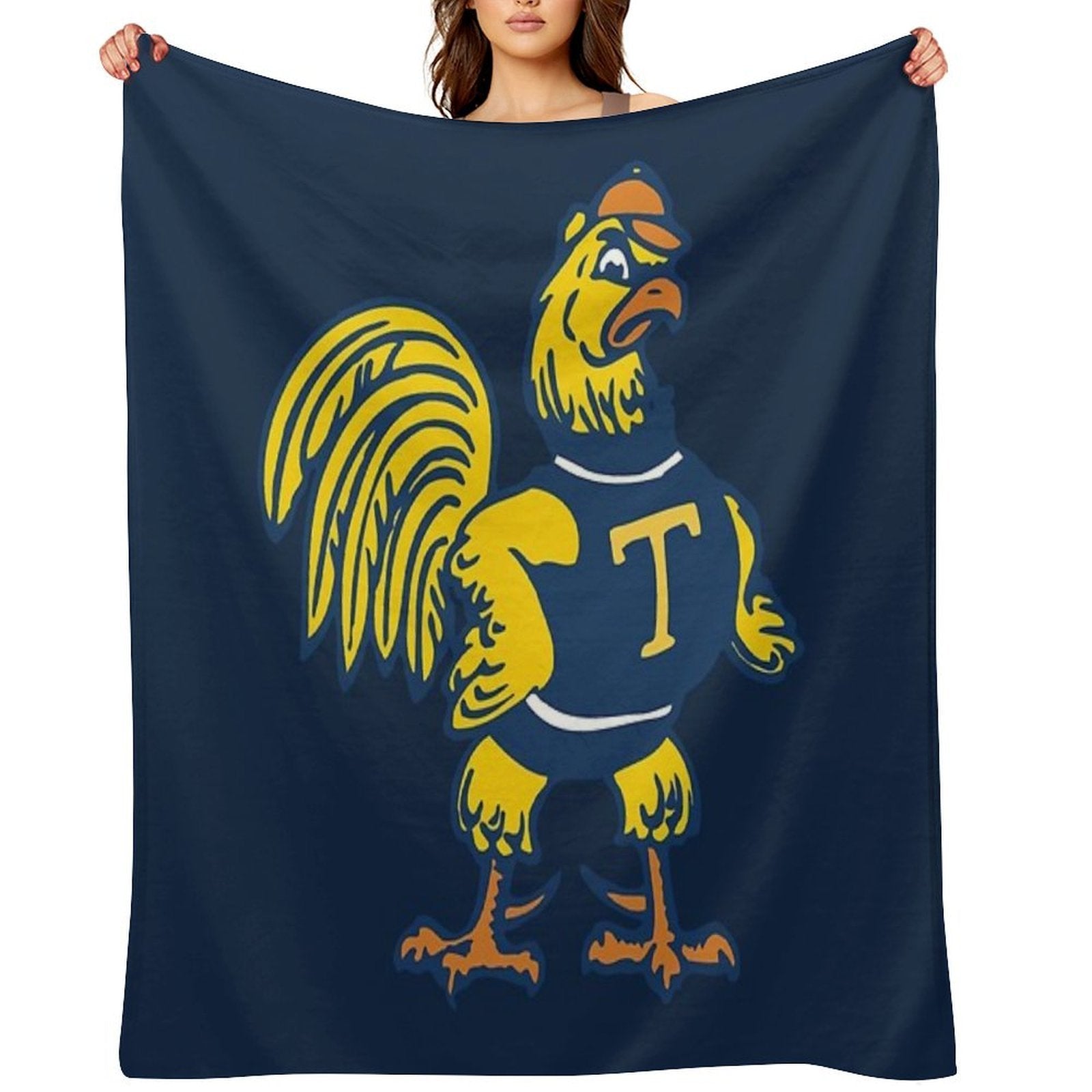 Trinity College (CT) Trinity Bantams Sustainable Throw Blanket