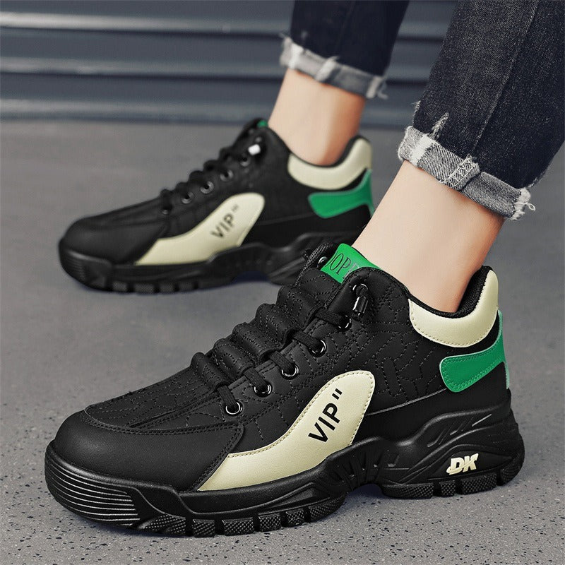 Autumn New Martin Shoes Men's Casual Sports Korean Edition High Top Thick Sole Men's Shoes Trendy British Style Workwear Shoes