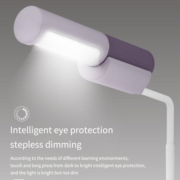 New LED Simple Eye Protection Desk Lamp USB Rechargeable Infinitely Variable Light Student Reading Desktop Small Desk Lamp