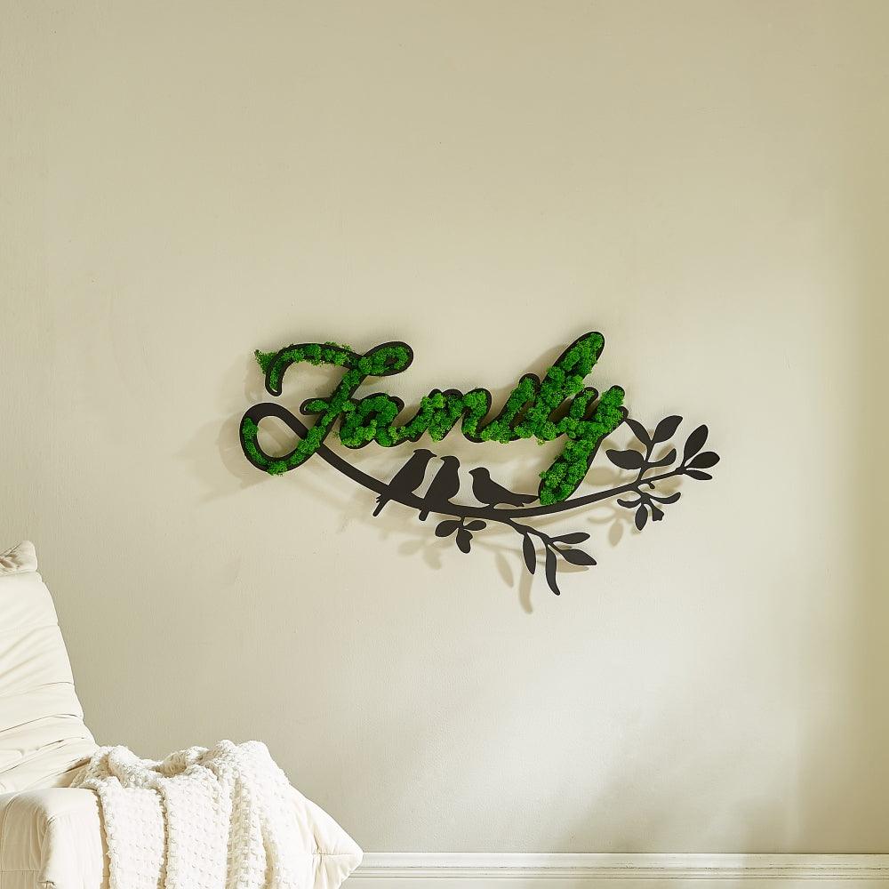 Letter Art Moss Wall Decor