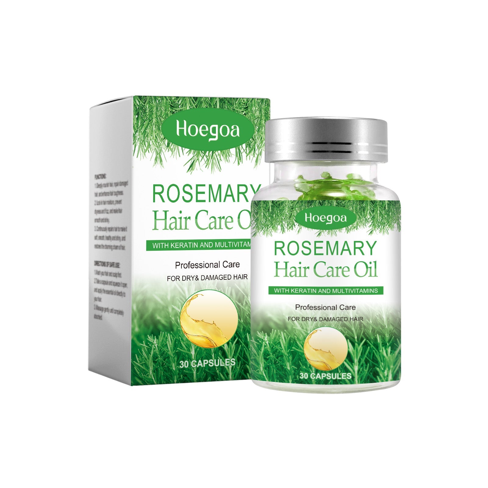 Rosemary Hair Care Capsules Nourishing Hair Care Capsules Soothing And Repairing Frizzy Rosemary Capsules
