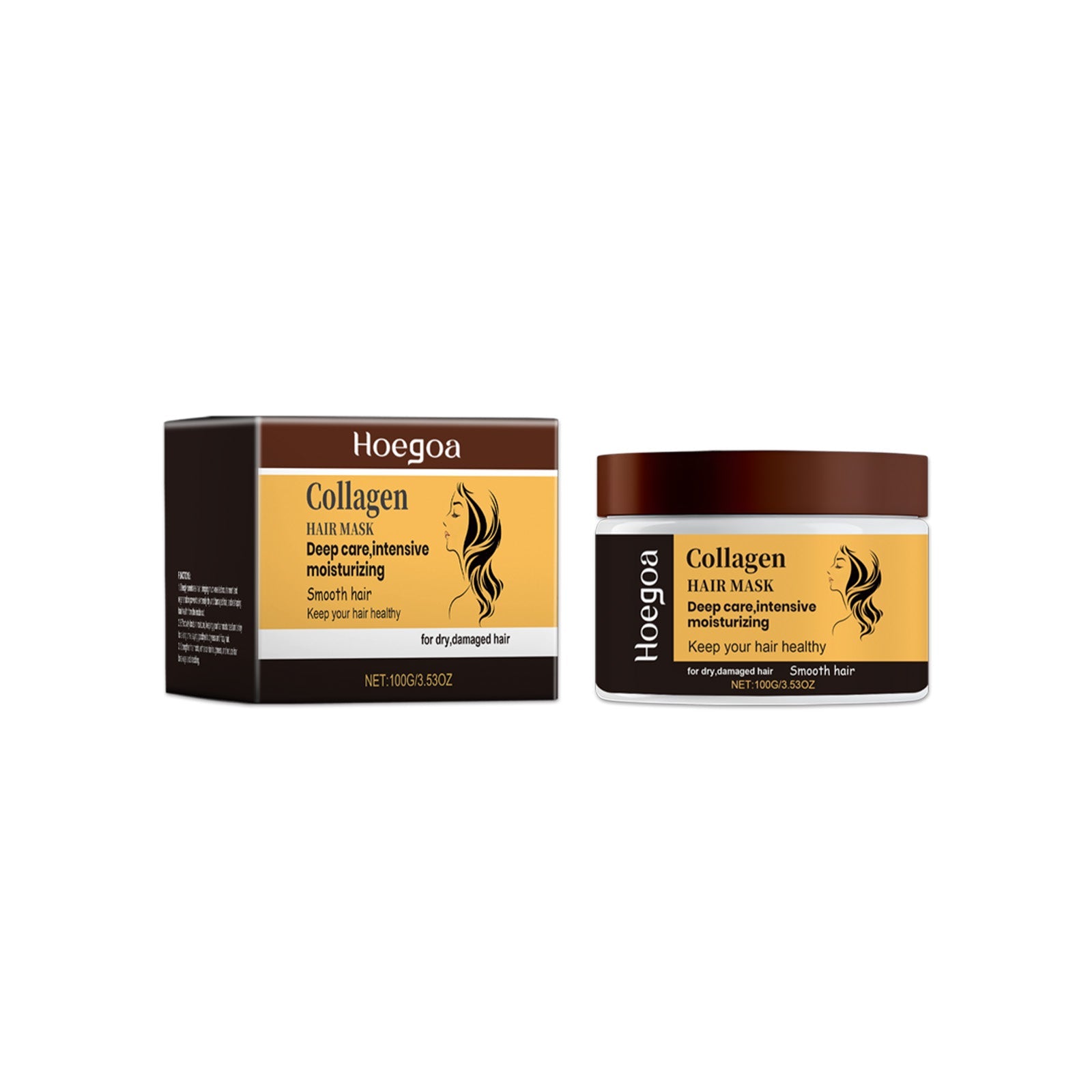 Collagen Hair Mask Restores Dry Hair, Hydrates, Smoothes And Improves Hair Quality