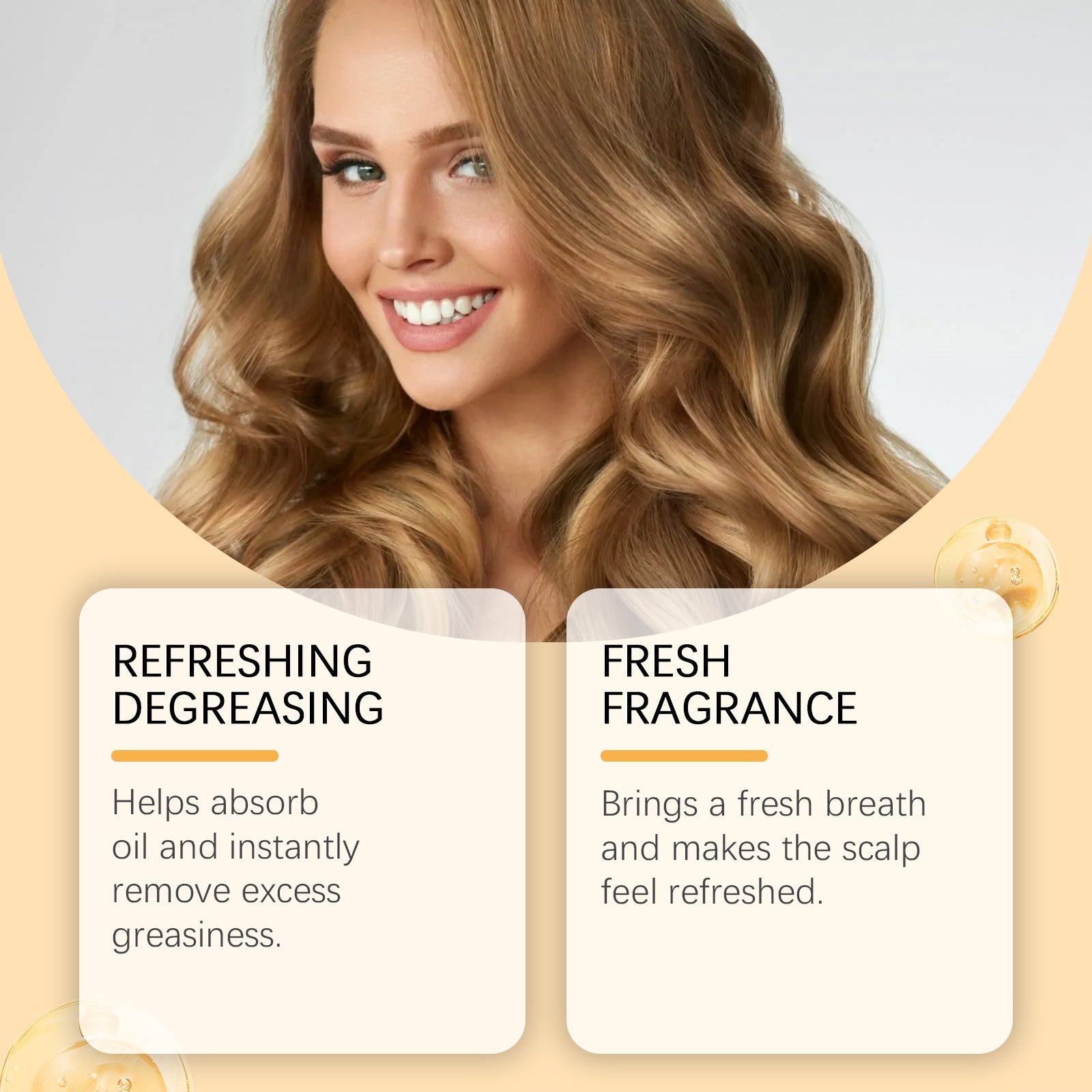 Leave-In Dry Hair Spray Light And Fragrant, Fresh And Non-Sticky Hair Volumizing Quick-Drying Spray