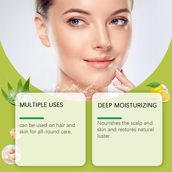Aloe Vera Gel Moisturizes And Hydrates Skin, Hair, Body And Face