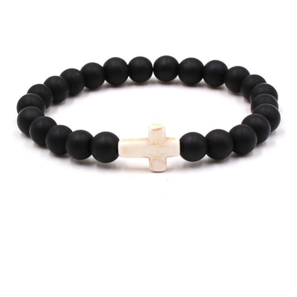 Fashion bead jewelry cross bracelet