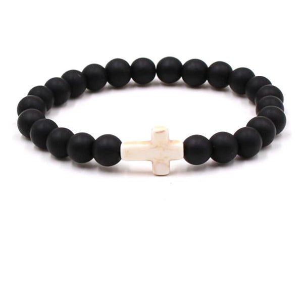 Fashion bead jewelry cross bracelet