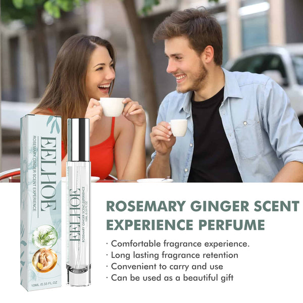 Rosemary Ginger Scent Experience Perfume, Natural Fragrance Behind The Ear And Wrist For Women