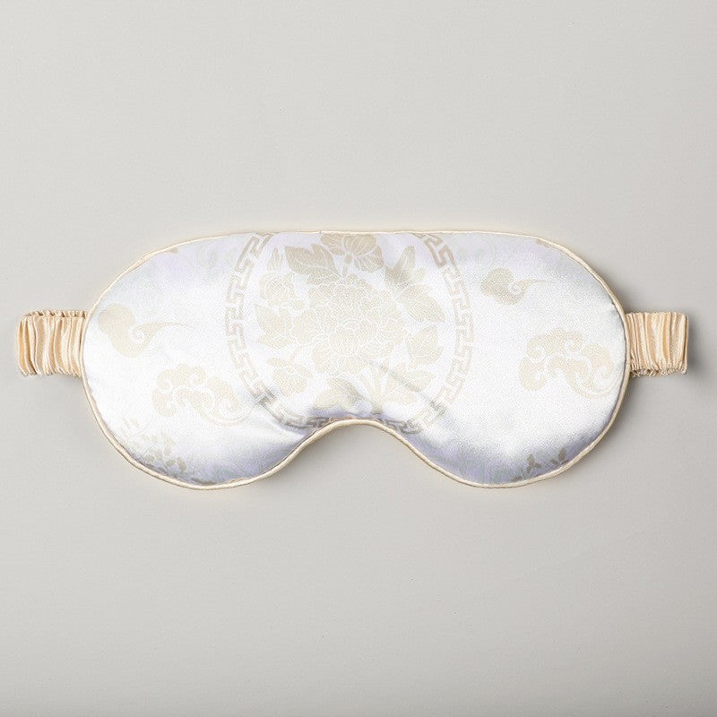 Double-Sided Imitation Silk Eye Mask Satin Silk Eye Protection Blackout Sleep Mulberry Silk Eye Mask Printed Spot Wholesale