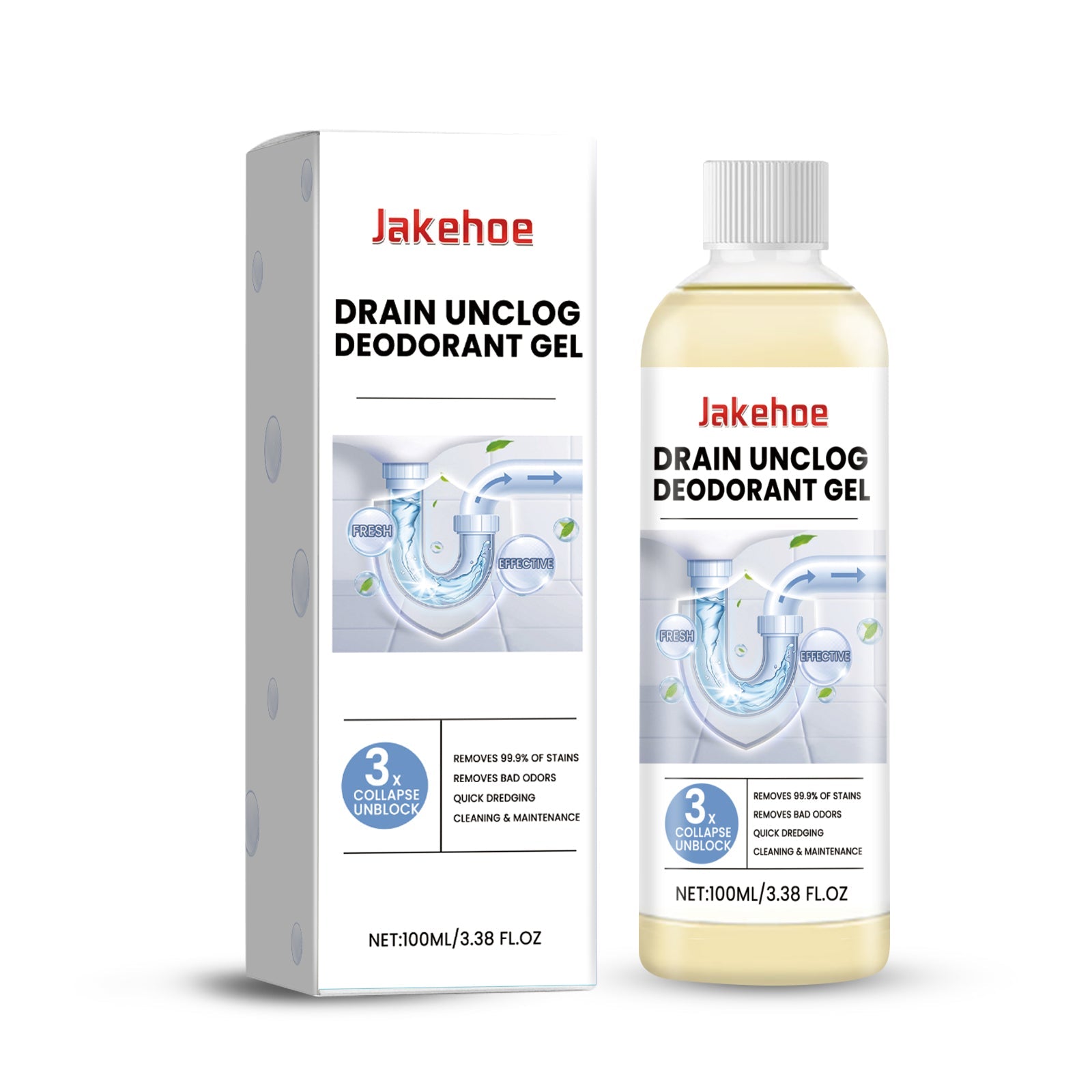 Pipe Unclog Deodorant Gel, Drain Pipe Unclog Deodorant Kitchen Toilet Pipe Cleaner