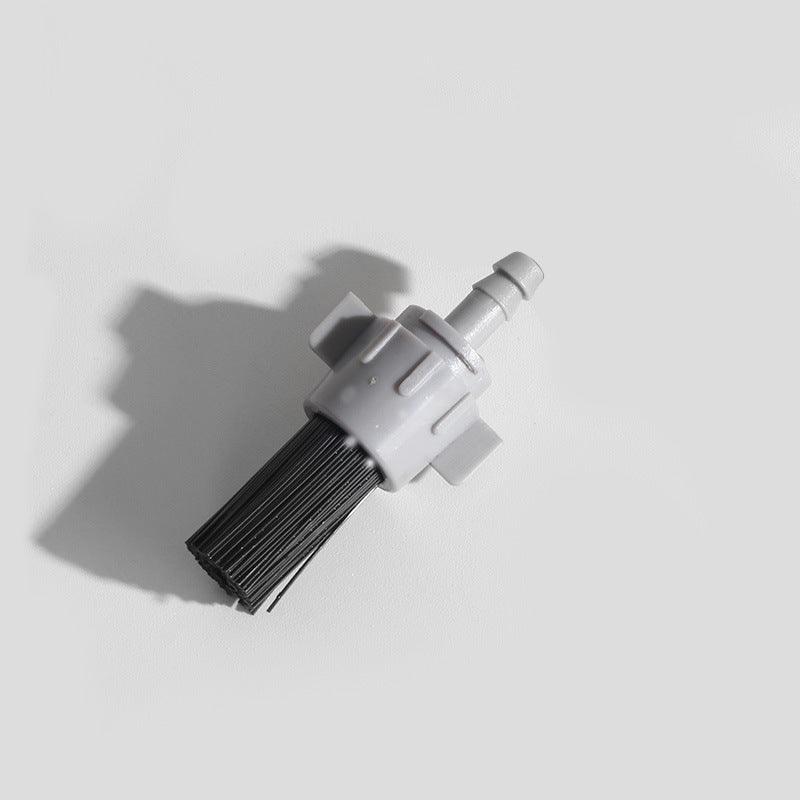 Barista tool: long - handle cleaning brush for coffee machine steam, with replaceable head to remove brew head dirt