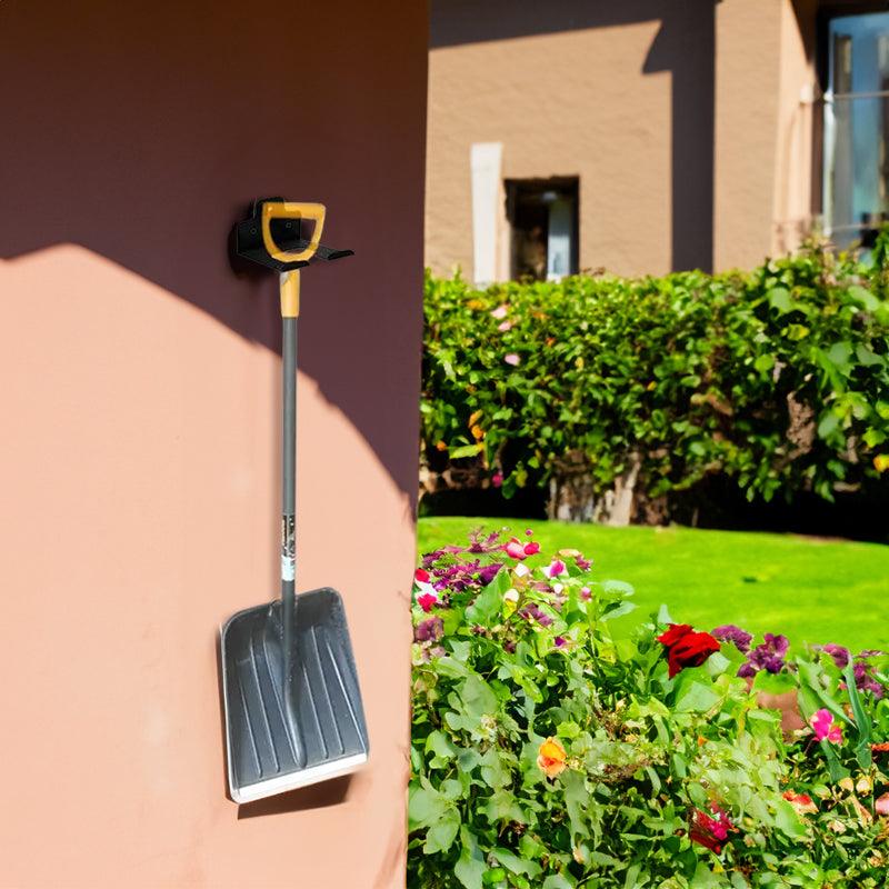 Rustproof Wall - mounted Hanger Rack: Heavy - duty, perfect for storing garden trimmers and other tools.