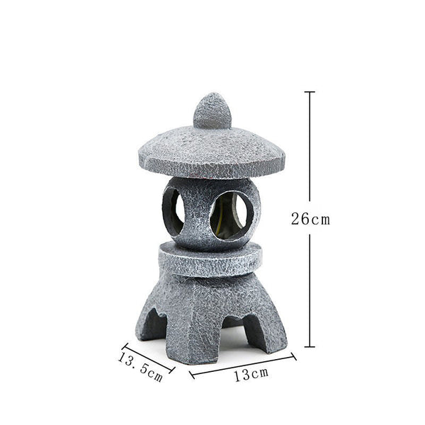 Solar-Powered Zen Garden Decor: Pagoda Lanterns & Statues - Gifts for You 'n Me