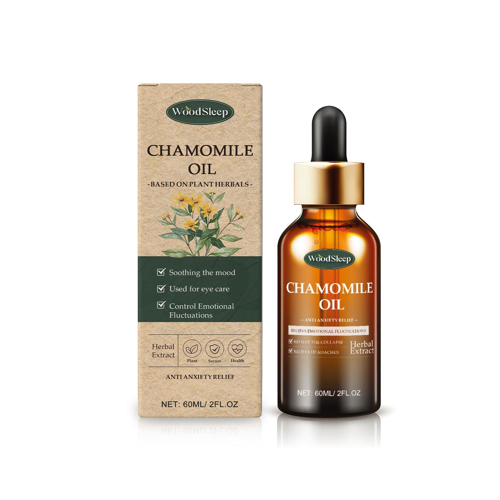 Chamomile Sleep Essential Oil, Soothing Body Comfort Skin Daily Portable Care Essential Oil