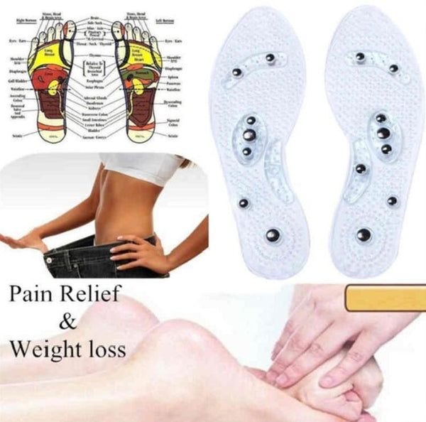 1Pair Shoe Gel Insoles Feet Magnetic Therapy Health Care for Men Comfort Pads Foot Care Relaxation Gifts