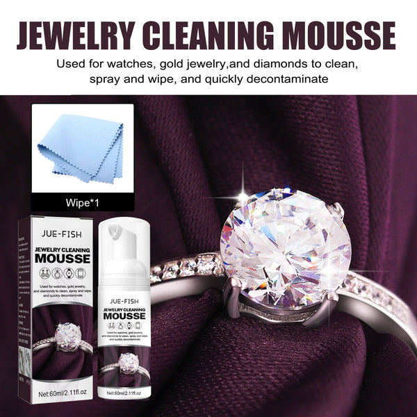 Jewelry Cleaning Mousse, Watch Band Cleaning Liquid Gold Diamond Ring Jewelry Decontamination Maintenance Cleaning Agent