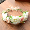 Flower garland handmade simulation flower ribbon hair accessory fresh wedding photography flower garland headwear