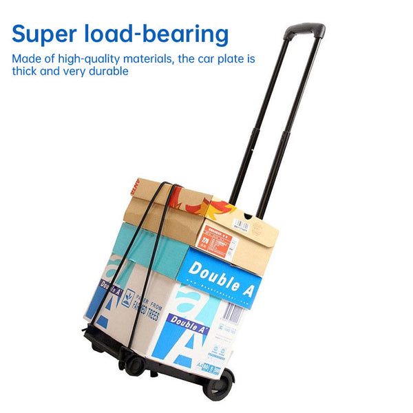 Foldable portable carts: wheel, luggage, hand truck, trolley, travel - shopping, household.