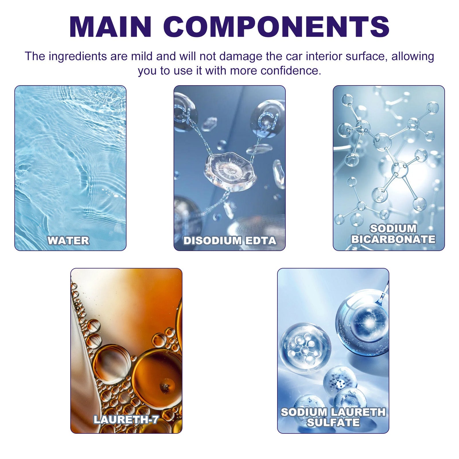 Car Interior Cleaner, Car Interior Seat Cleaning And Maintenance Brightening Decontamination Refurbishing Agent