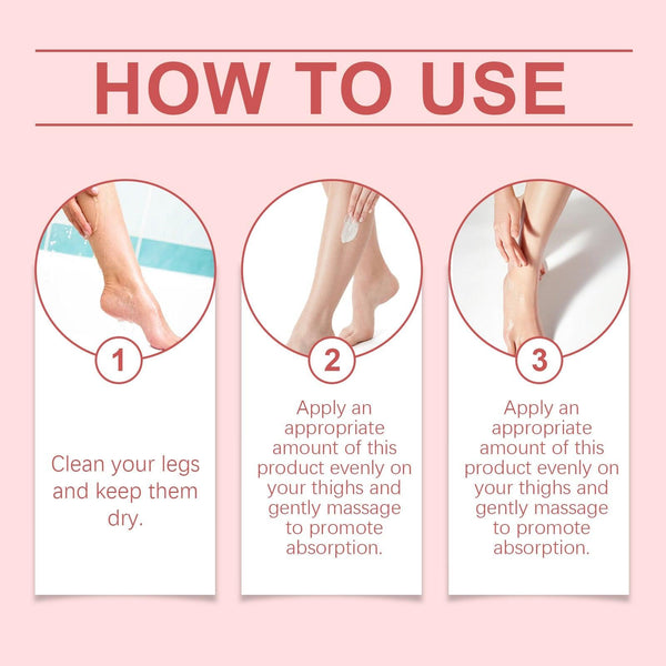 Herbal Leg Care Cream, Pamper And Massage Leg Skin To Relieve Leg Discomfort Daily Care Cream