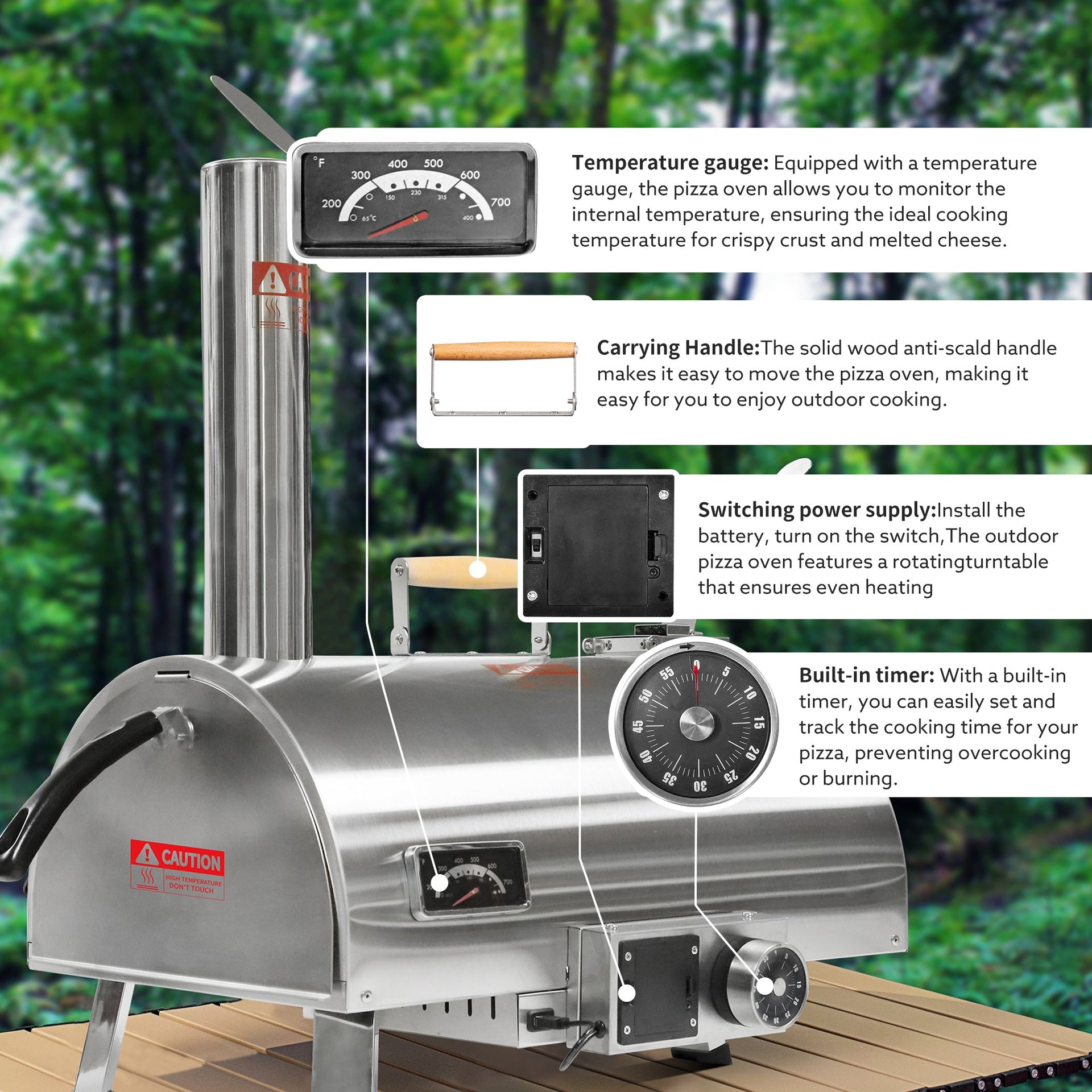 Pizza Oven Outdoor 12