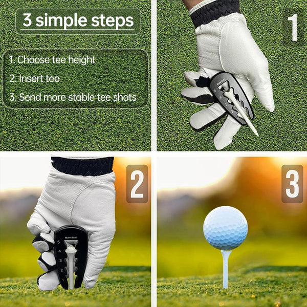 Adjustable Golf Tee Height Tool: Precision setter for consistent swings. Durable, easy - to - use training aid.