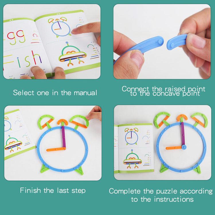 Children's puzzle puzzle puzzle DIY versatile and creative building block set puzzle toys