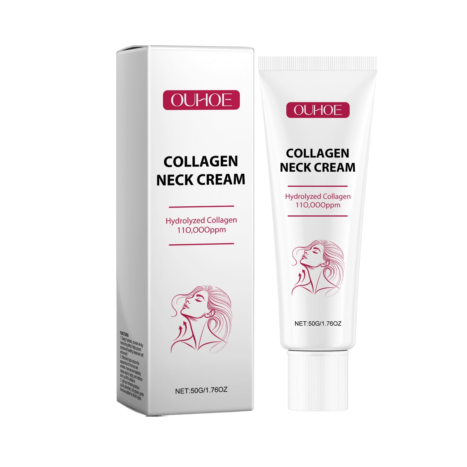 Collagen Neck Cream, Moisturizing And Nourishing Neck Skin Care Firming Massage Moisturizing Neck Cream
