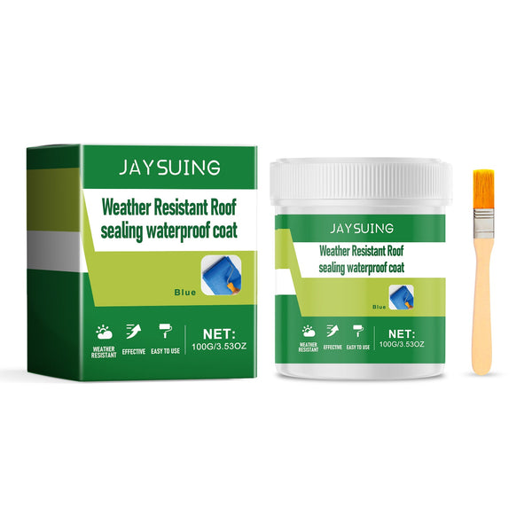 Weather-resistant roof sealing waterproof coating, home tile floor cracks waterproof and leakproof repair