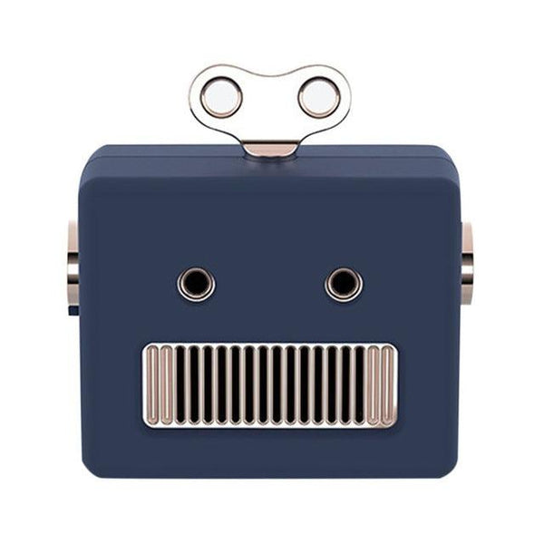 Portable Retro Robot Shape Bluetooth Speaker Cartoon Mini Outdoor Wireless Speaker HIFI Bass Column Loudspeaker With Microphone
