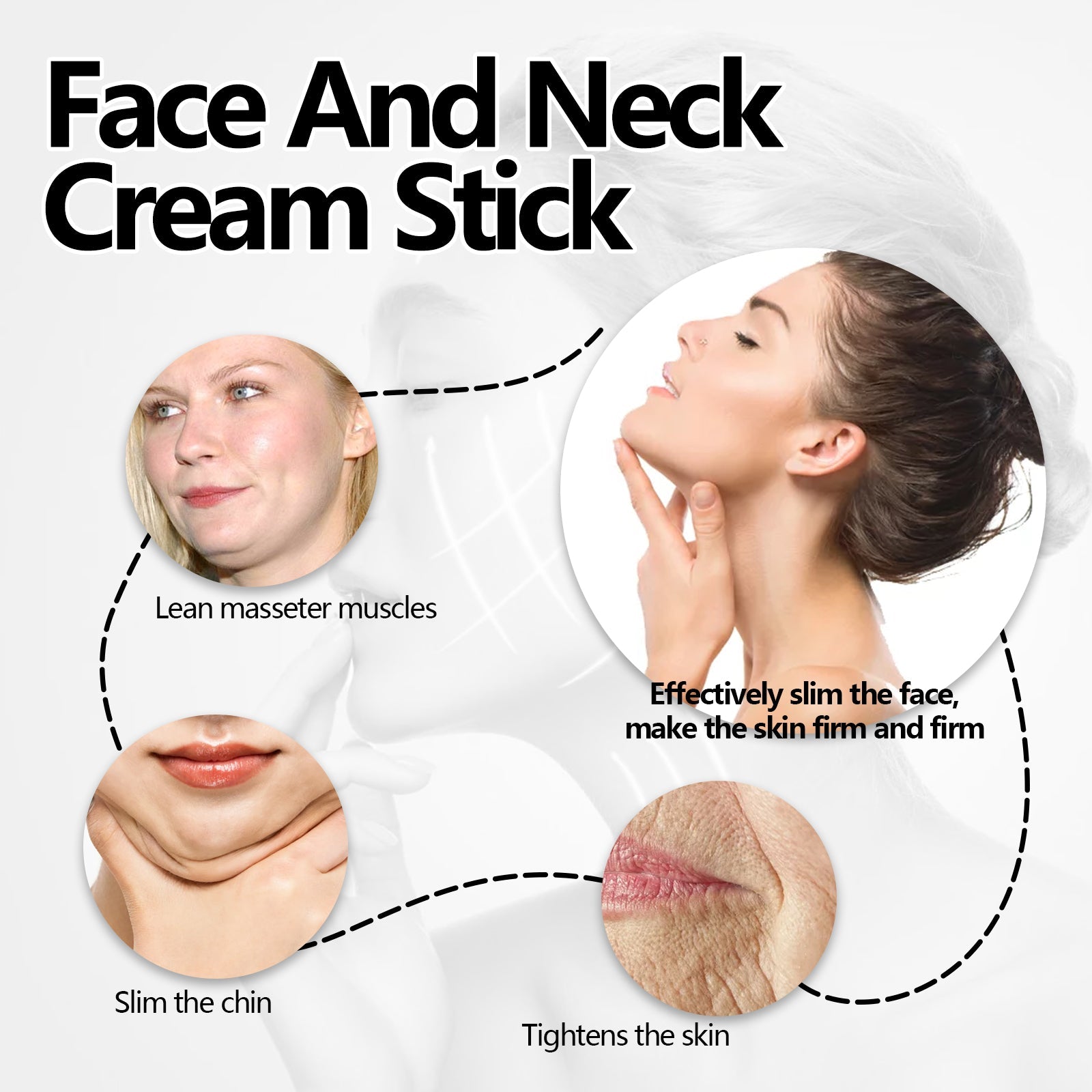 Face And Stick Neck Cream, Lift Firming And Reduce Neck Lines Facial Neck Care Moisturizing Beauty Cream