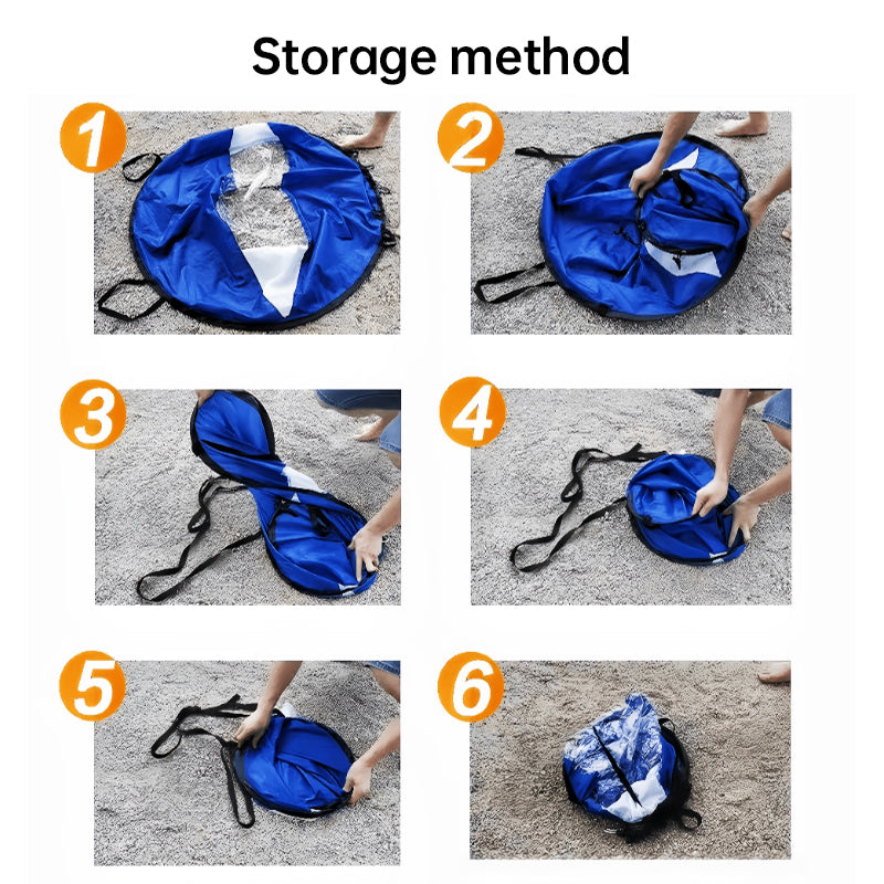 42-inch SUP/water sports accessories: sail, paddles, surf gear.