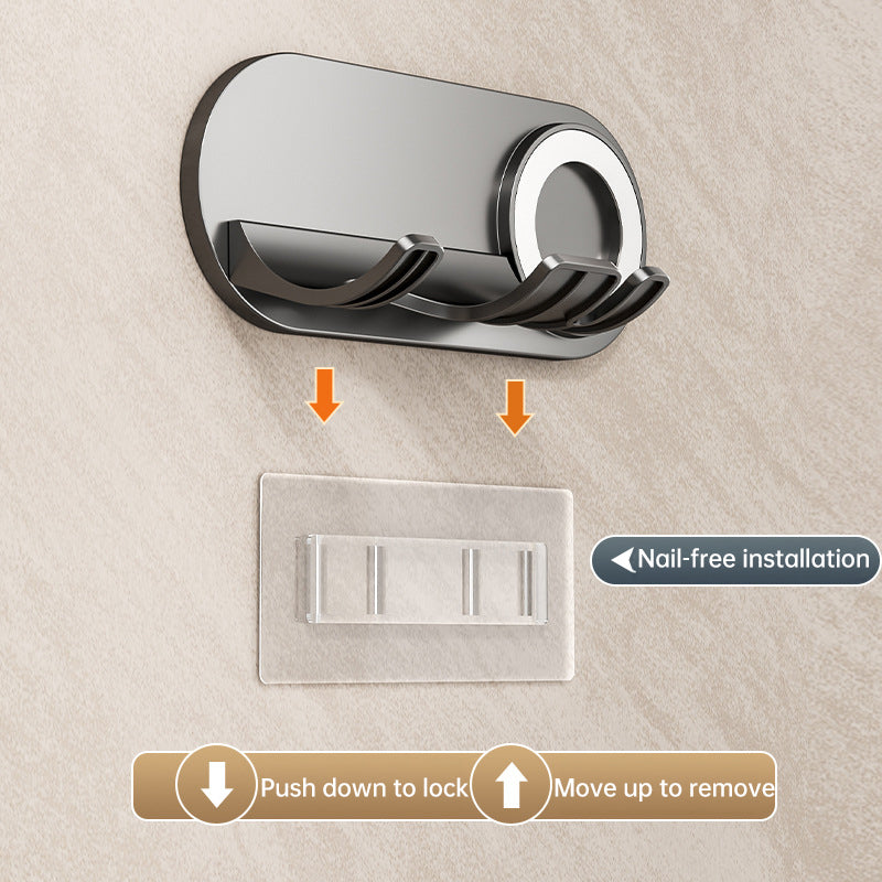 No - drill Magnetic Hair Dryer Wall Mount. Synthetic plastic, for Dyson/Leihen/Kexi. Colors: gray & white