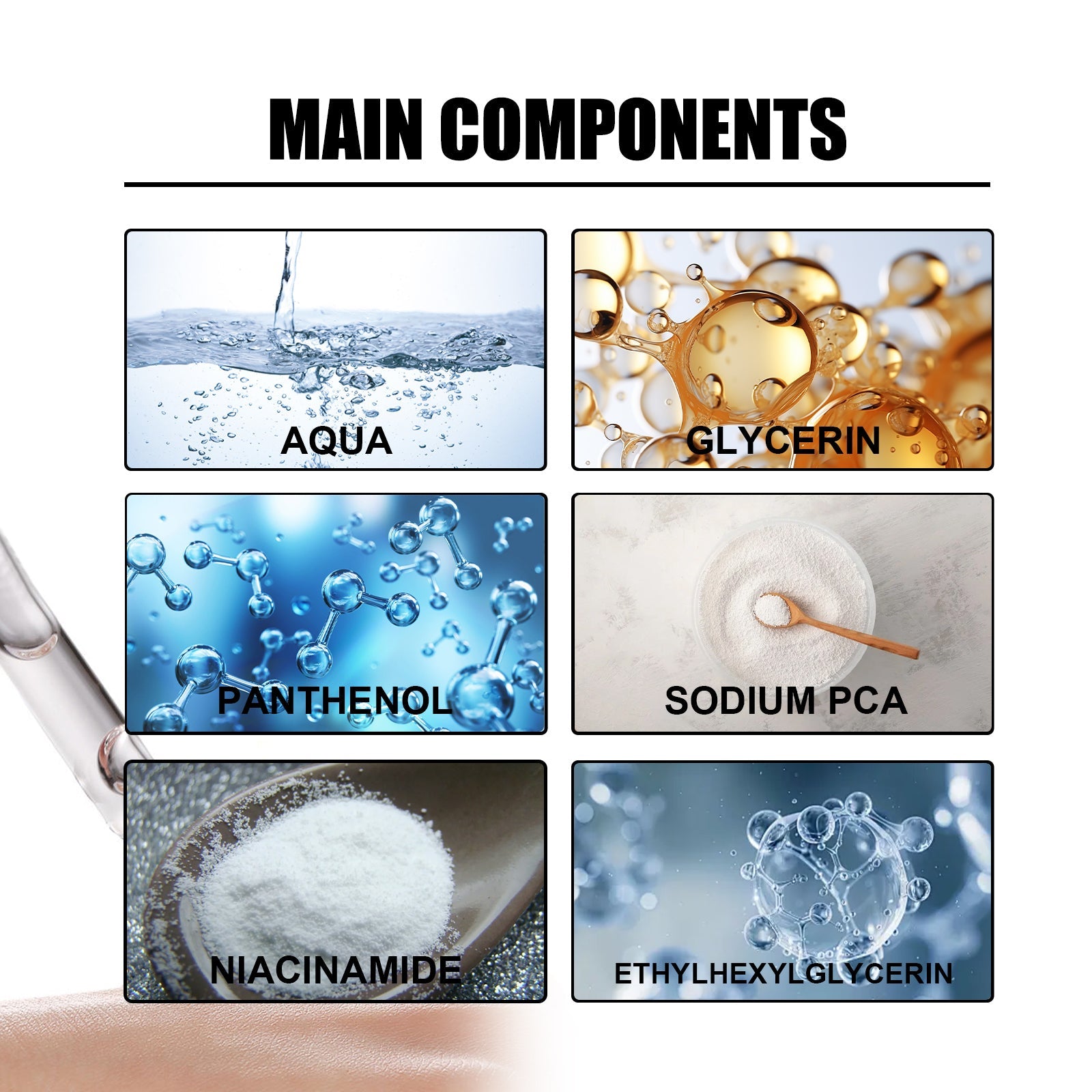 Nicotinic Acid Face Essence Lighten Acne Marks, Moisturize Pores, Shrink And Whiten Skin Beauty Essence