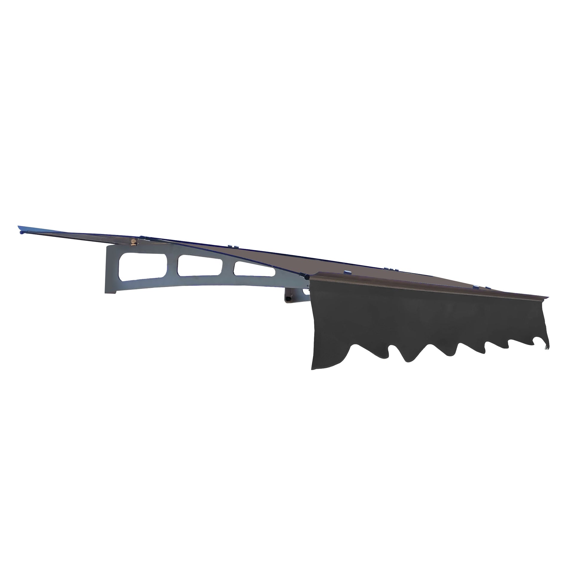 DA5934W Series Door Window Awning Canopy Made of 0.137 Inch Thick Crystal Solid Polycarbonate Sheet in size of 59