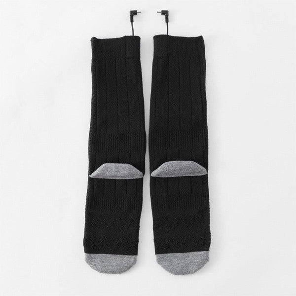 Heating socks, warm electric socks, USB charging long tube skiing socks, men's and women's winter heating and foot warming socks