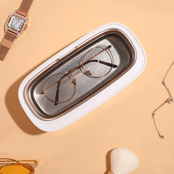 Ultrasonic Cleaner Jewelry Glasses Ultrasonic Cleaning Machine 45KHz High Frequency Vibration Bath Washer for Watch Makeup Brush