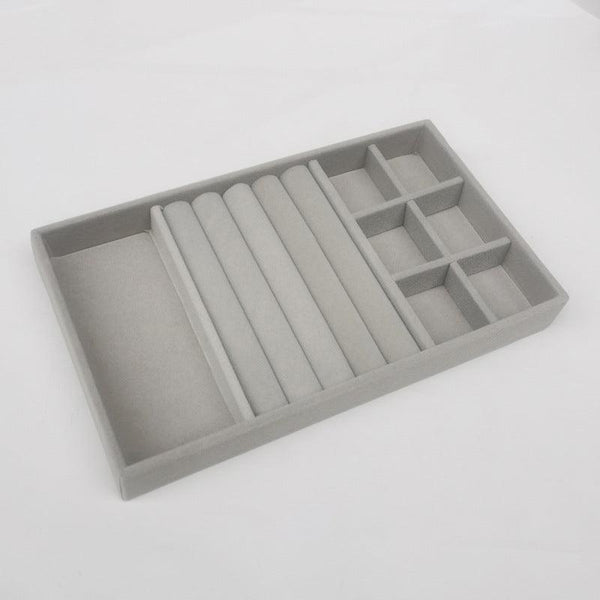Velvet Stackable Jewelry Organizer, Portable for Rings, Earrings and Necklaces.