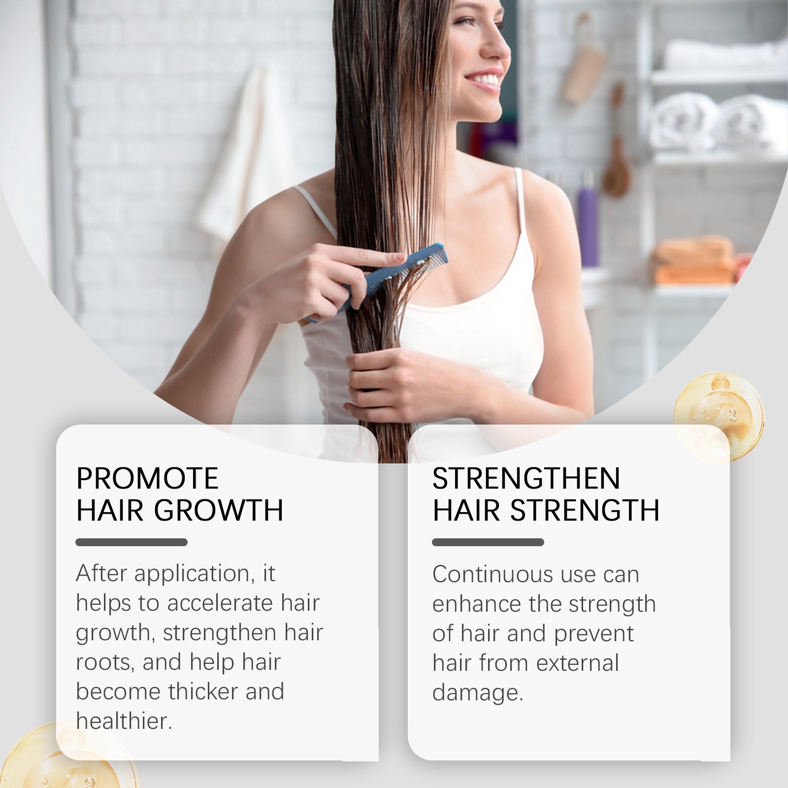 Black Castor Hair Care Oil Nourishes Hair And Scalp Smoothing Repair Perm Essence Hair Care Oil