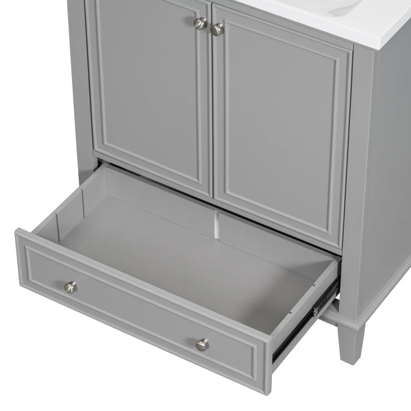 30 inch bathroom vanity no sink  base only gray