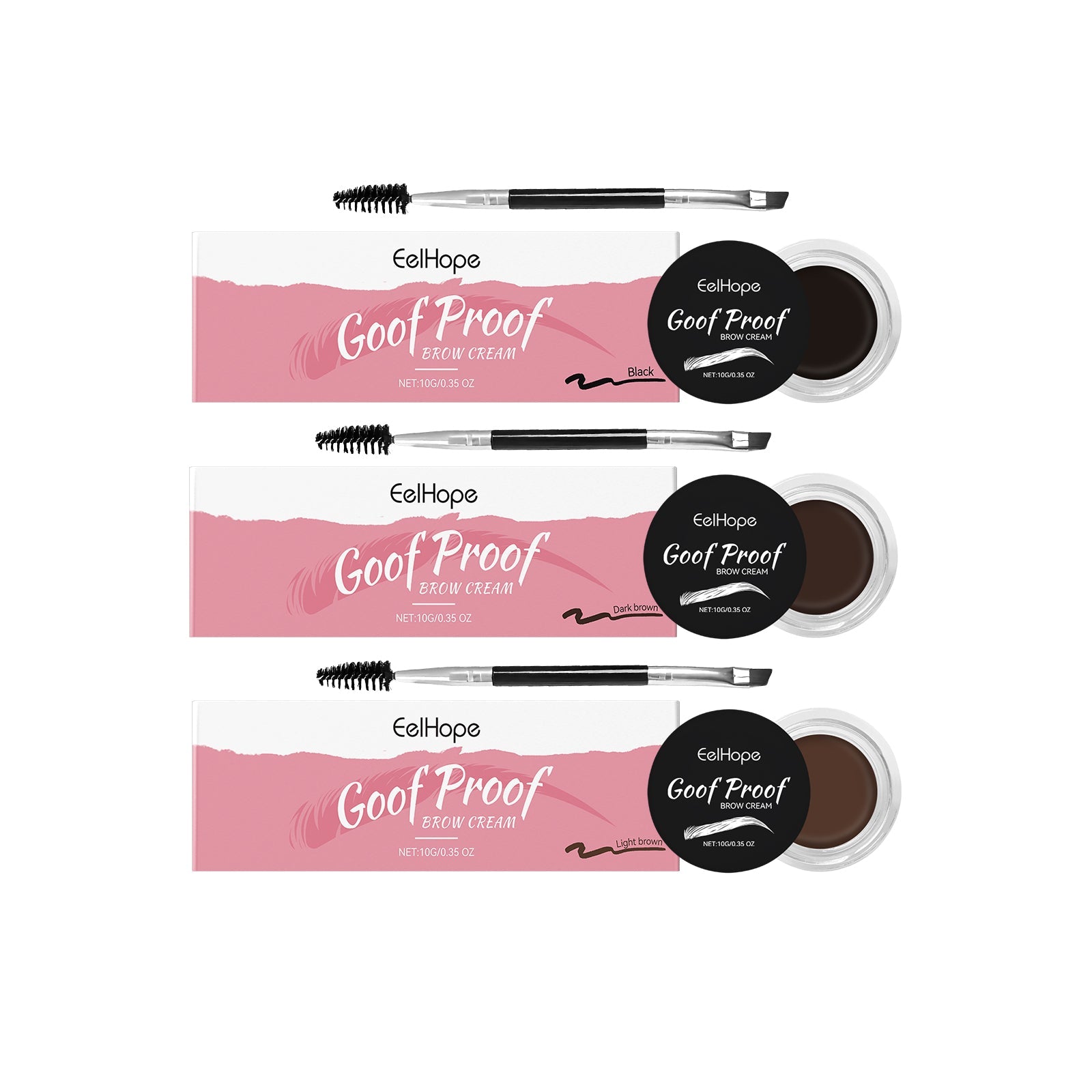 Eyebrow Cream Series Of Anti-Smudging Multi-Color Eyebrow Color Moisturizing Nourish Long-Lasting Dry Waterproof Eyebrow Cream
