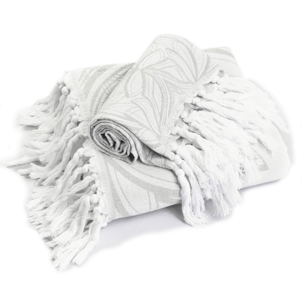 Turkish Towel | Single Set | Grey + White