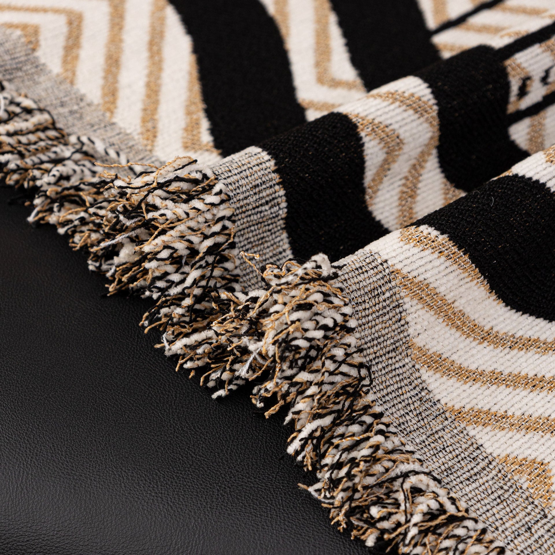 Chenille Sofa Throw Cover, Textured Chevron Decorative Couch Blanket for Living Room